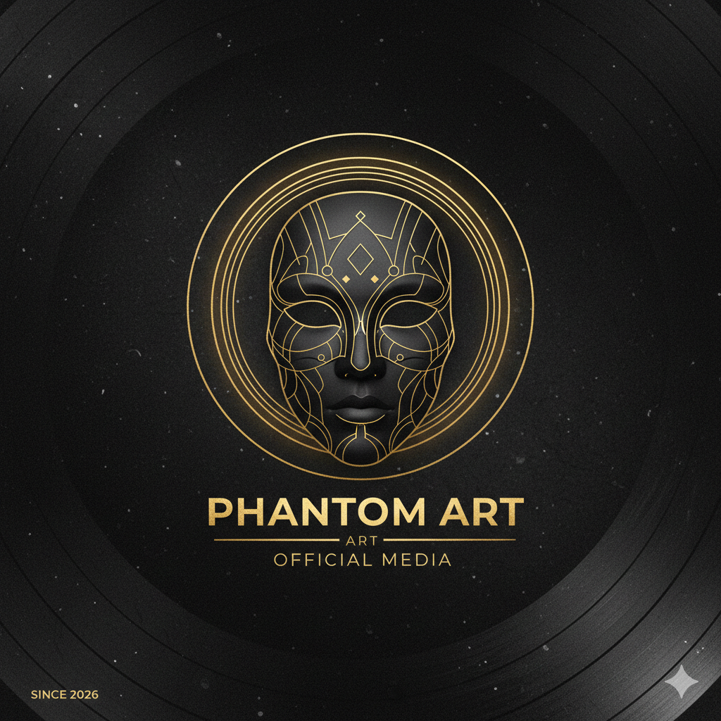 Phantom Art Logo auf einer Schallplatte - Exklusiver Songwriter und Ghostwriter